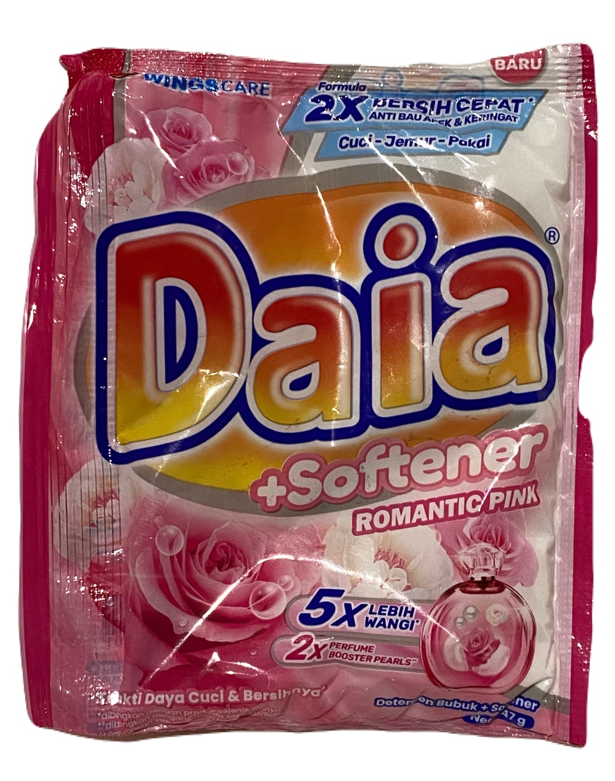Daia Deterjen Bubuk + Softener Romantic Pink 47g