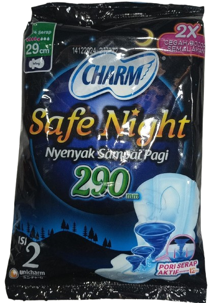 Pembalut Wanita - Charm Safe Night (2 Pads)