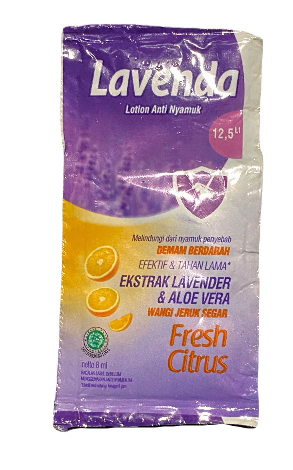 Lavenda Lotion Anti Nyamuk Fresh Citrus 8 mL
